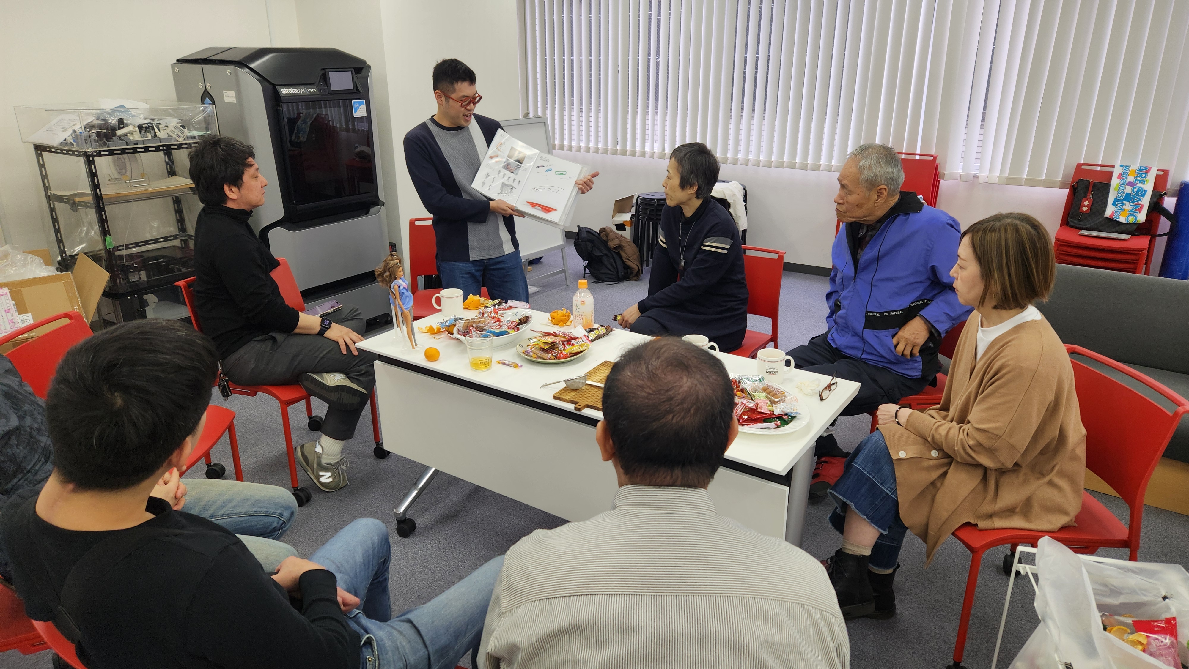 Mカフェの様子